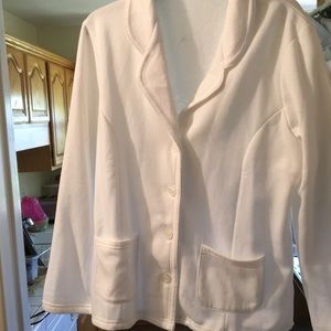 White button up jacket